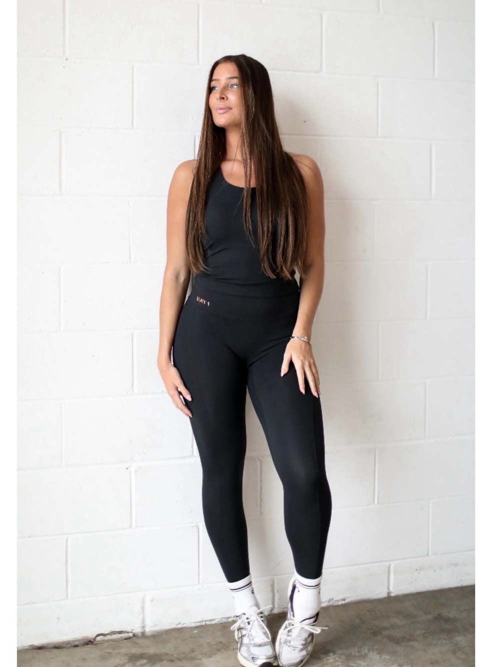Day 1 fitness Black Performance Leggings M
